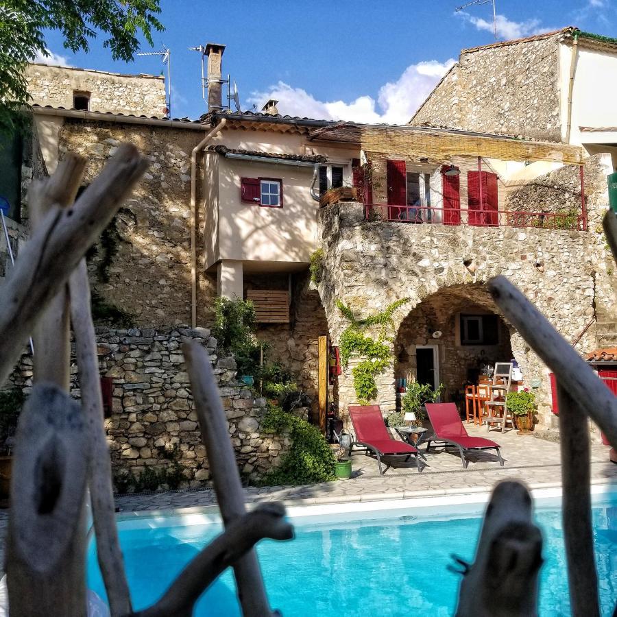 La Dolce Vita - Studio Dans Propriete Avec Piscine Montpeyroux  Exterior foto